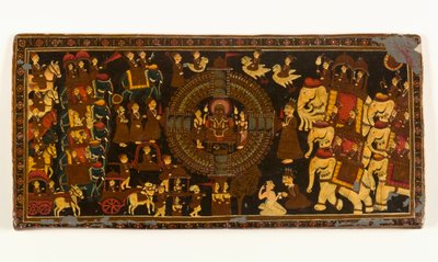 Jain Kitap Kapağı (lak kaplamalı kağıt üzerinde opak sulu boya ve metalik pigment) (versi için 423291