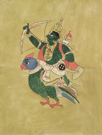 Kama, Aşk Tanrısı, 18. 19. yüzyıl by Indian School