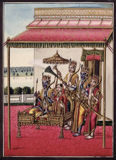 MSS EUR C 116/1 f.13v Rama, Hindu destanı 