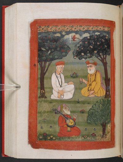 Mus Panj B20, F121V, Bhagat Kabir Ji ve Guru Nanak Dev Ji Buluşması, 