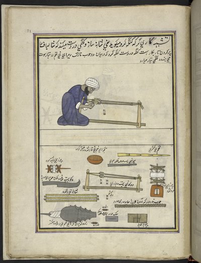 Tezgah için tarak yapan adam,  Keşmir