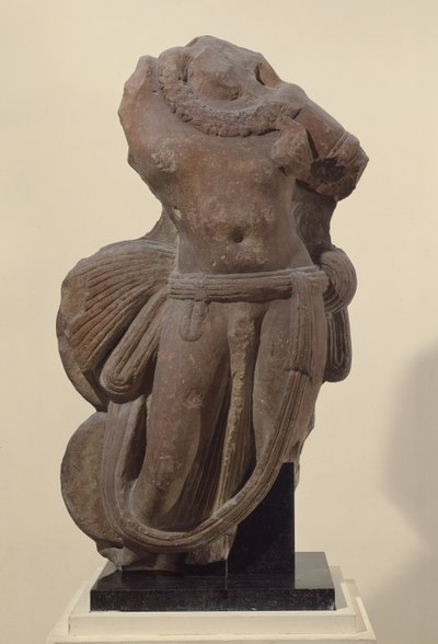Nagaradja, yılan kral (kumtaşı) by Indian School