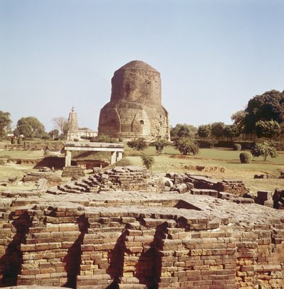 Dhameh stupa, MS 500 civarı by Indian School