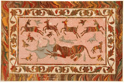 The Tigers Prey, c.1650 (kağıt üzerinde opak wc ve altın) by Indian School