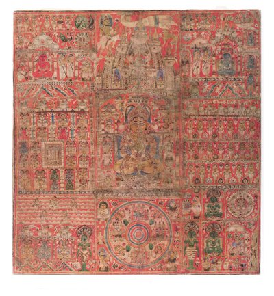 Tanrıların ve Kurtarıcıların Dünyaları: Vividh Tirtha-patta by Indian School