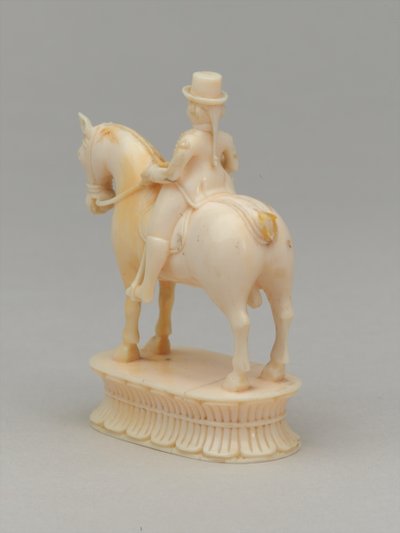 Beyaz şövalye, satranç taşı, Hindistan, 1820 dolaylarında by Indian School
