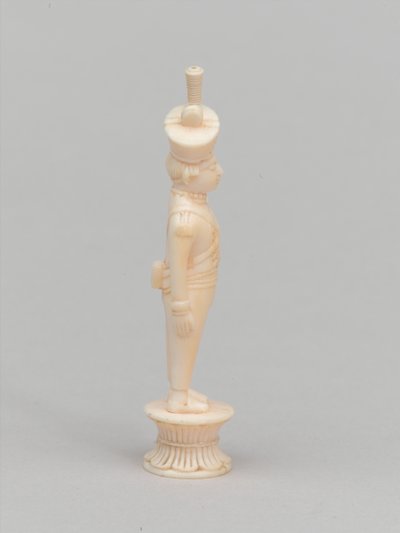 Beyaz piyon, satranç taşı, Hindistan, 1820 dolaylarında by Indian School
