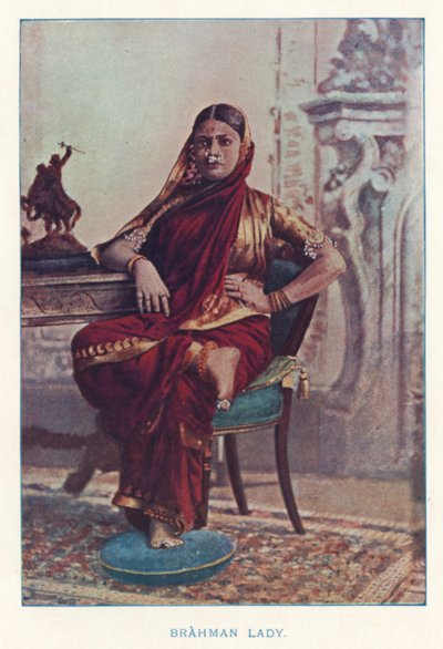Kızılderili Yerlileri: Brahman Lady (renkli fotoğraf) by Indian photographer