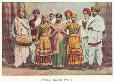 Kızılderili Yerlileri: Madras Natch Partisi (renkli fotoğraf) by Indian photographer