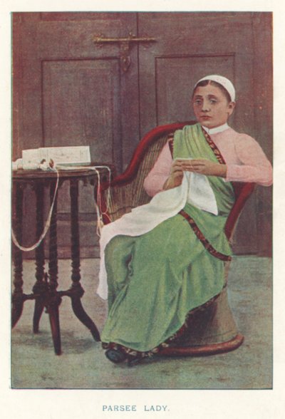 Kızılderili Yerlileri: Parsee Lady (renkli fotoğraf) by Indian photographer