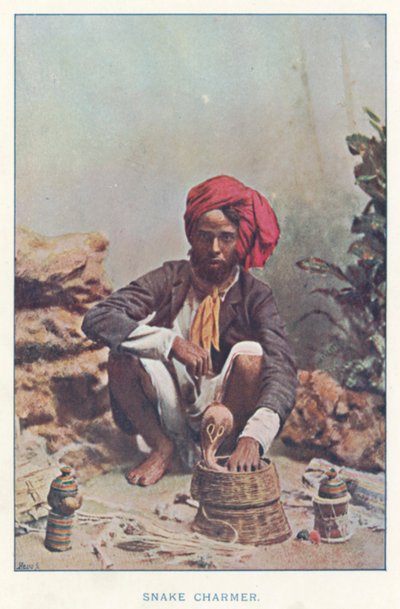 Kızılderili Yerlileri: Yılan Oynatıcı (renkli fotoğraf) by Indian photographer