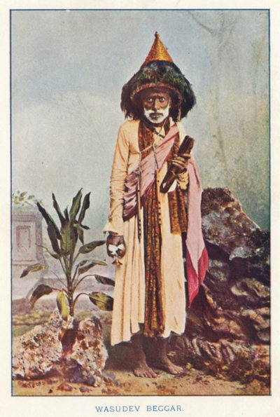 Kızılderili Yerlileri: Wasudev Dilencisi (renkli fotoğraf) by Indian photographer
