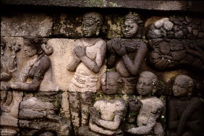 Dış cephe detayı, AD 778-850 volkanik taş by Indonesian