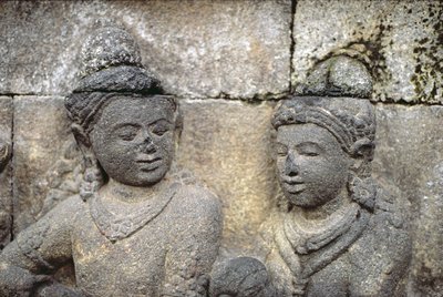 Dış cephe detayı, AD 778-850 volkanik taş by Indonesian