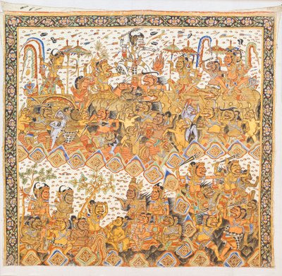 Ramayana (tuval üzerine Bali rengi) by Indonesian Indonesian