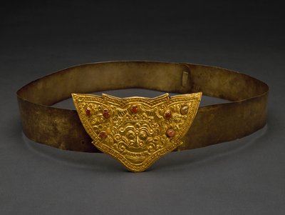 Kemer Tokası, Klungkung Kingdom, Bali, 19. yüzyılın sonları (altın ve kabaşon yakutları) by Indonesian School
