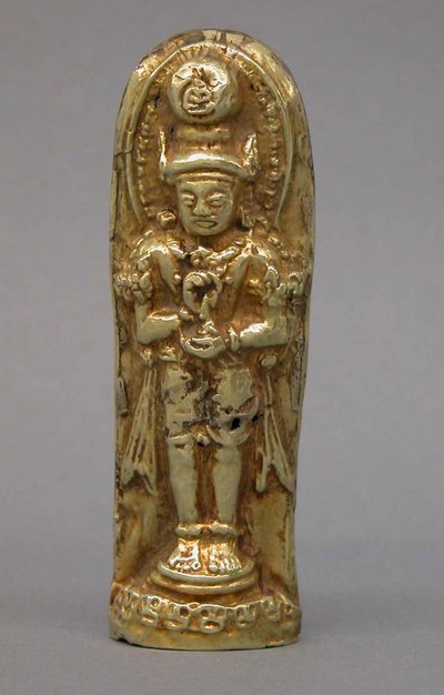 Bhairava Heykeli, c.1300 (altın) by Indonesian School