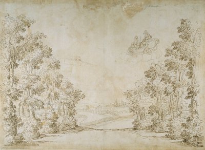Barışçıl Bir Ülke (kağıt üzerine kalem ve mürekkep) by Inigo Jones
