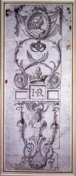 Dekoratif bir panel için tasarım by Inigo Jones