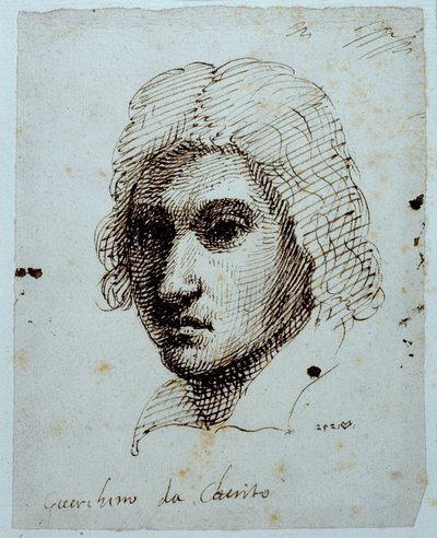 Guercino çizimi (kağıt üzerine kalem ve mürekkep) by Inigo Jones