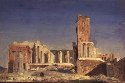 Akropolis by Ippolito Caffi