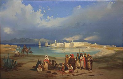 Süveyş Kıstağı, 1845 civarı by Ippolito Caffi