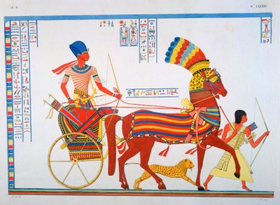 Antik Mısır fresk, 19. yüzyıl by Ippolito Rosellini