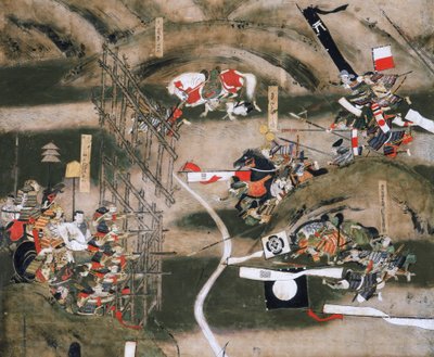 Nagashino Savaşı Ekranı 1575, Osaka Kalesi Müzesi, 2005 (fotoğraf) by Ira Block