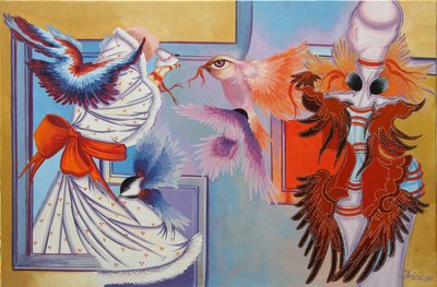 Kırmızı Kurdele ve Chickadees, 2015 by Irina Corduban