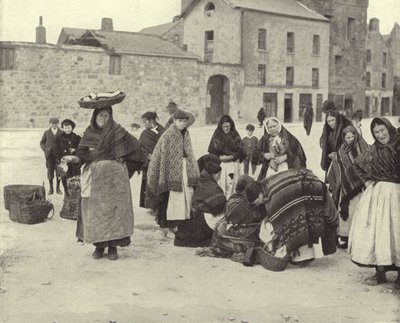 Balık Pazarı, Galway (s/b fotoğraf) by Irish Photographer