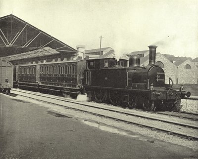 Yolcu Treni, Yolda, Dublin (s/b fotoğraf) by Irish Photographer