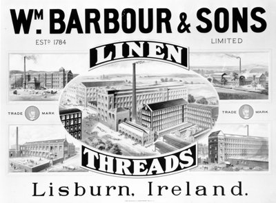 Wm için reklam. Barbour und Sons (lito) by Irish School