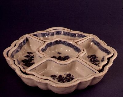 Ordövr tabağı, yaklaşık 1760 (seramik) by Irish School