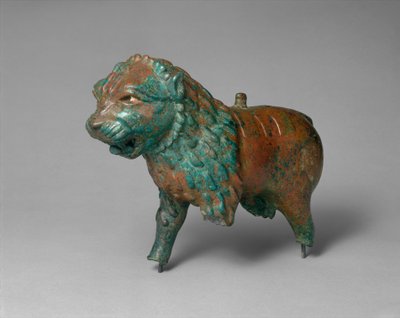Aslan figürü, MÖ 1. binyılın başlarından ortalarına kadar (bakır alaşımı) by Iron Age