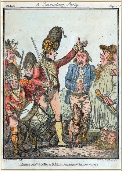 'İşe Alım Partisi' by Isaac (after) Cruikshank