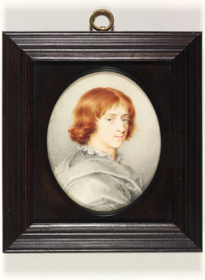 Geleneksel olarak Genç Isaac Oliver, Ressamın Oğlu olarak tanımlanan genç bir Beyefendi (parşömen üzerine suluboya) by Isaac (attr. to) Oliver