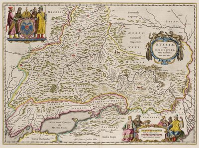 Güney Rusya Haritası Nereden: Kuzey ve Doğu, 1664 by Isaac Abrahamsz. Massa