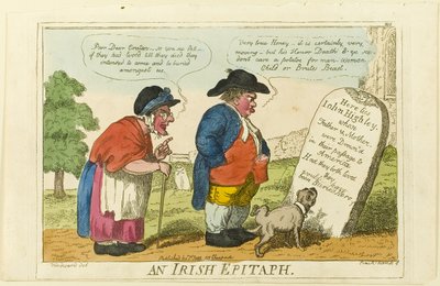 İrlandalı bir kitabe by Isaac Cruikshank