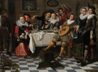 Neşeli Şirket, 1629 by Isaac Elias