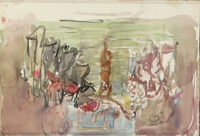 Sanatçılar sahnede by Isaac Israels
