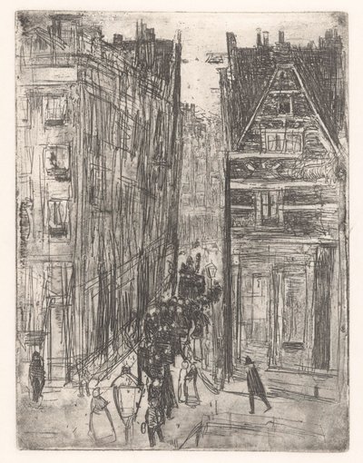 Amsterdam'da Gasthuismolensteeg by Isaac Israels