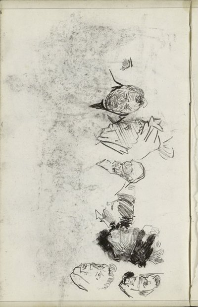 erkek ve kadın kafaları by Isaac Israels