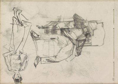 Adam bir sandalye ve ayakta bir kadın by Isaac Israels