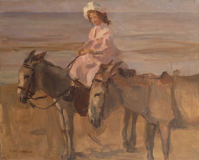 Scheveningen Sahilinde (tuval üzerine yağlıboya) by Isaac Israels