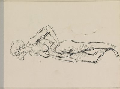 Çıplak Kadın Ayakta by Isaac Israels