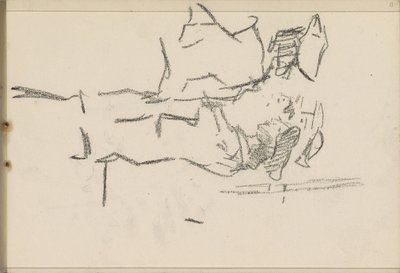 Profilde başlıklı dört figür by Isaac Israels