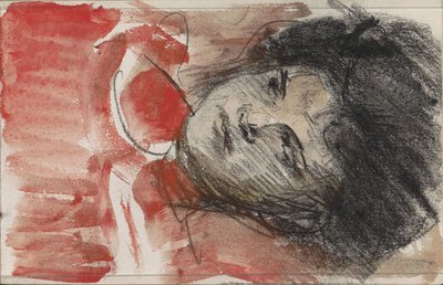 Kadının başı, sola bakıyor by Isaac Israels