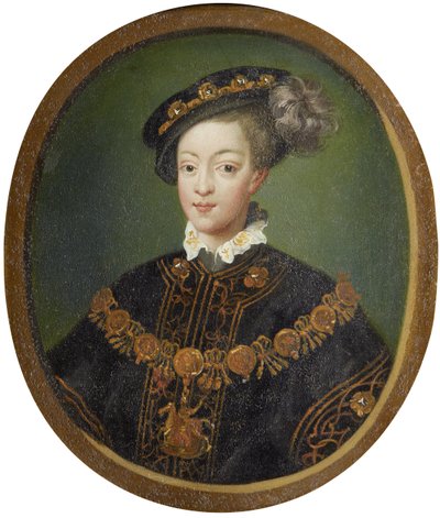 Edward VI 1537-1553, İngiltere Kralı, 16. yüzyıl by Isaac Oliver