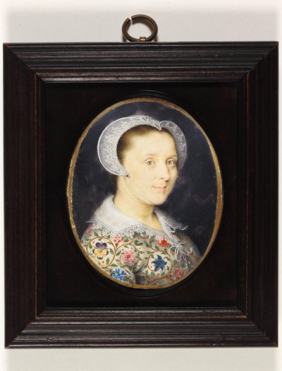Elizabeth Harding, Bayan Isaac Oliver (parşömen üzerine suluboya) by Isaac Oliver