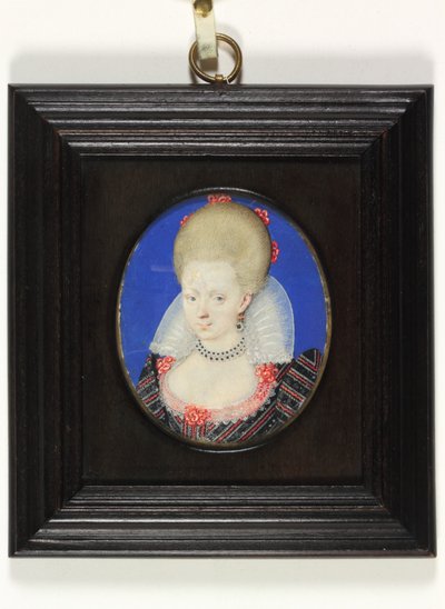 Frances Howard, Lennox ve Richmond Düşesi (parşömen üzerine suluboya) by Isaac Oliver